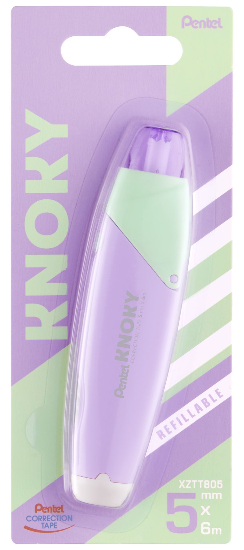 Korrekturband Correction Tape Knoky XZTT805 lila/grün