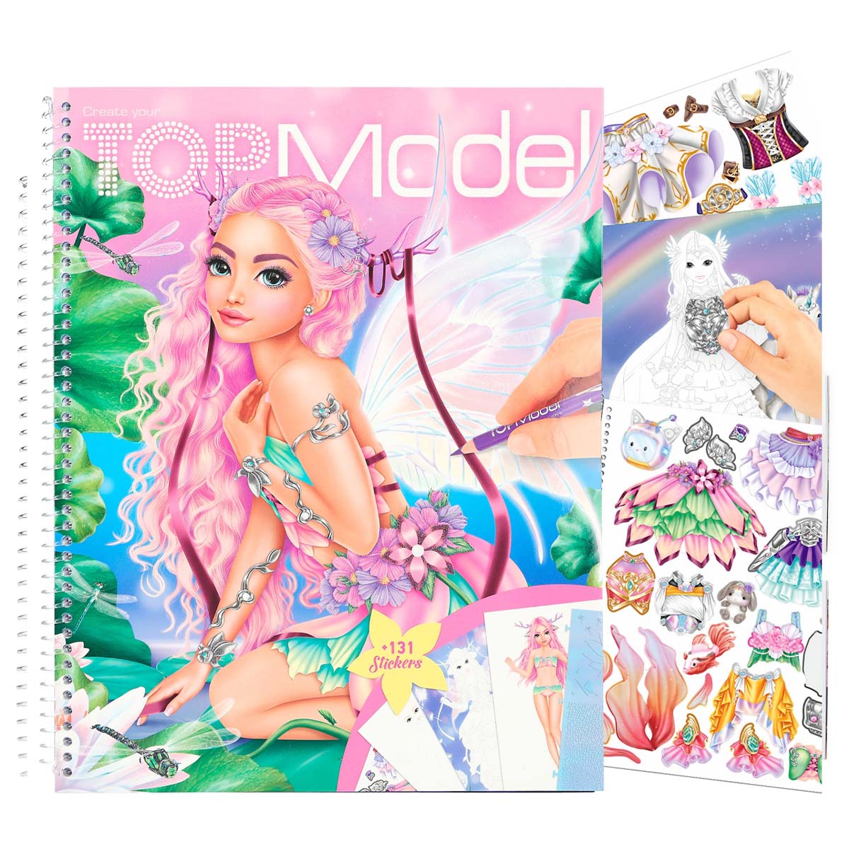 TOPModel Malbuch Fantasy mit Sticker, Create your FantasyModel, Depesche