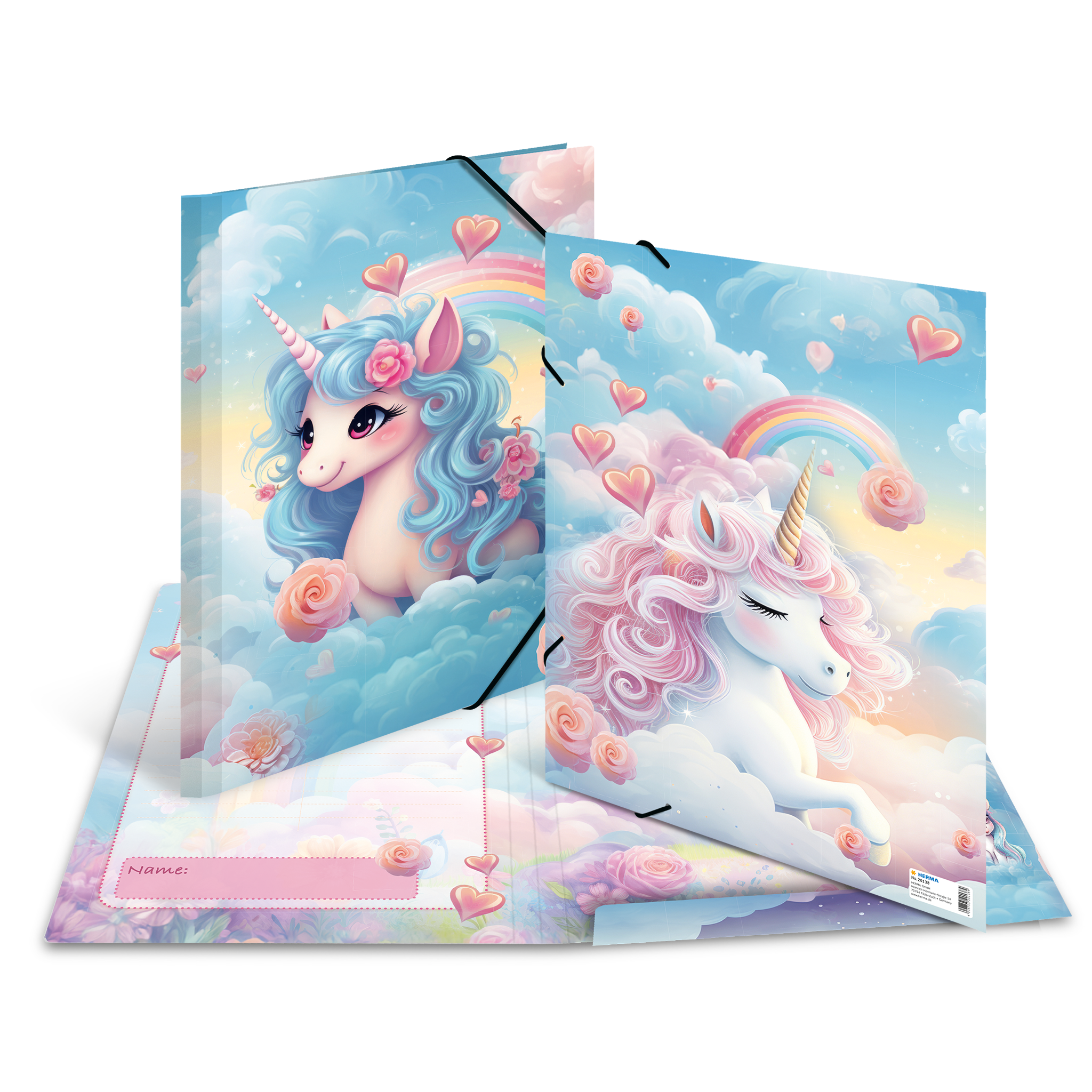 Sammelmappe A3 Karton Happy Unicorns HERMA