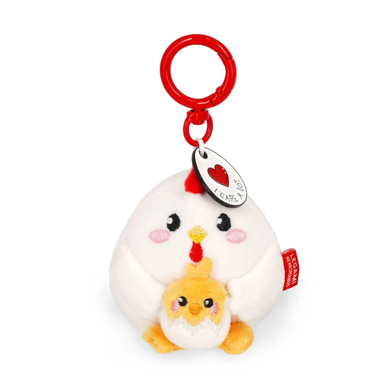Legami Plüsch Schlüsselanhänger Henne Hen, Tiny Super Soft Hen