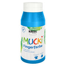 Fingerfarbe Mucki blau 750 ml