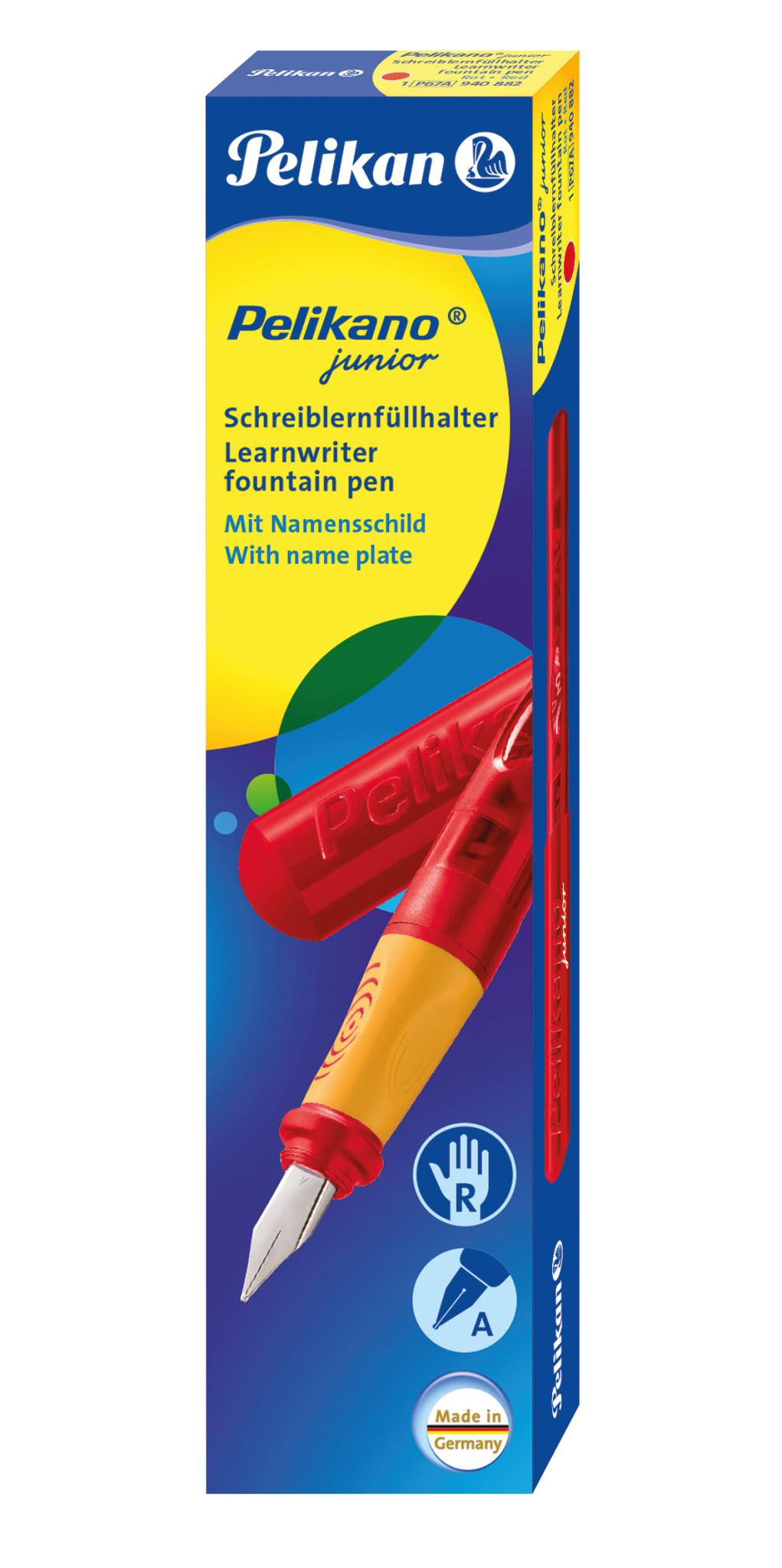 Pelikan Junior Schreiblernfüller Rechtshand "A-Feder" rot