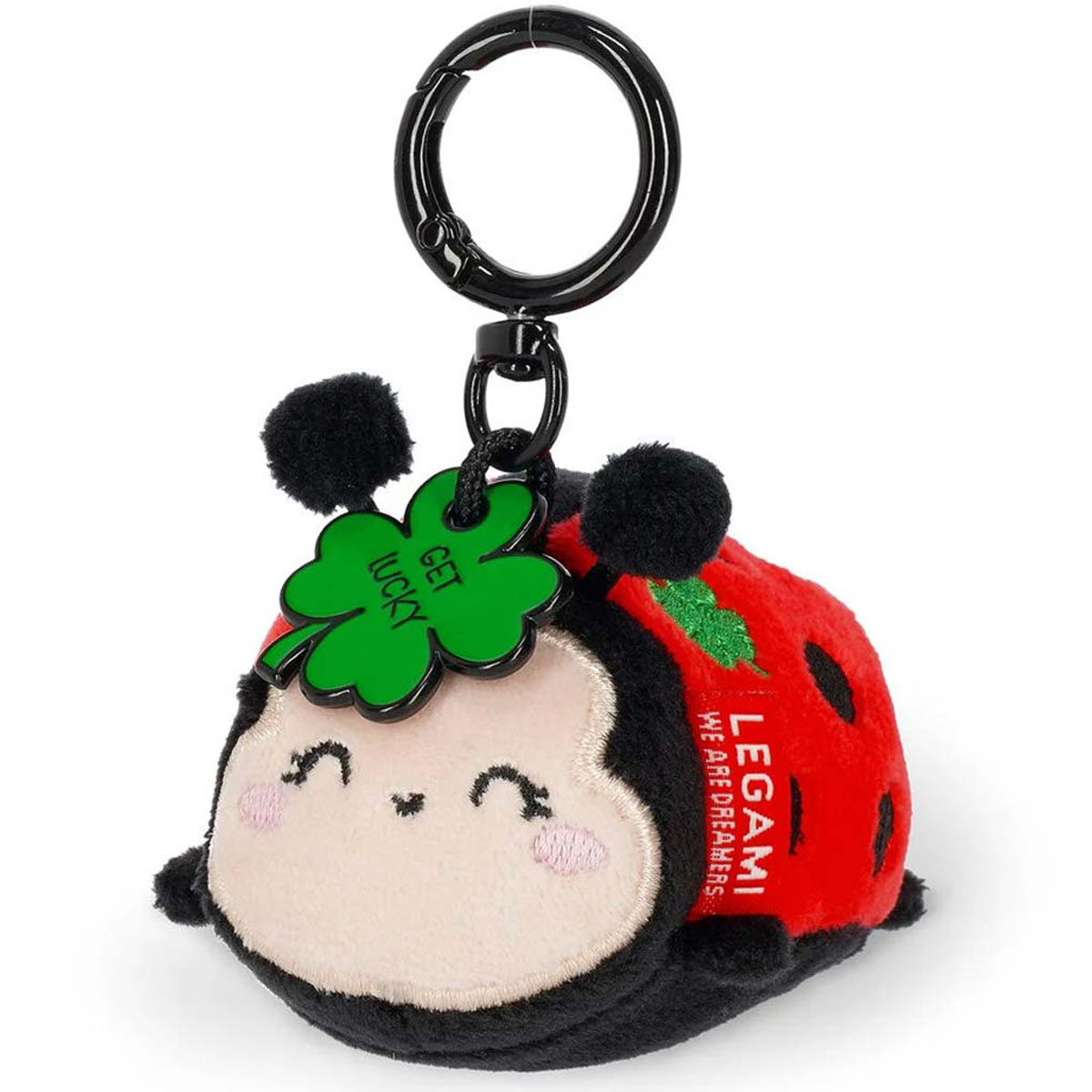 Legami Plüsch-Schlüsselanhänger Marienkäfer Ladybug, Tiny Super Soft!