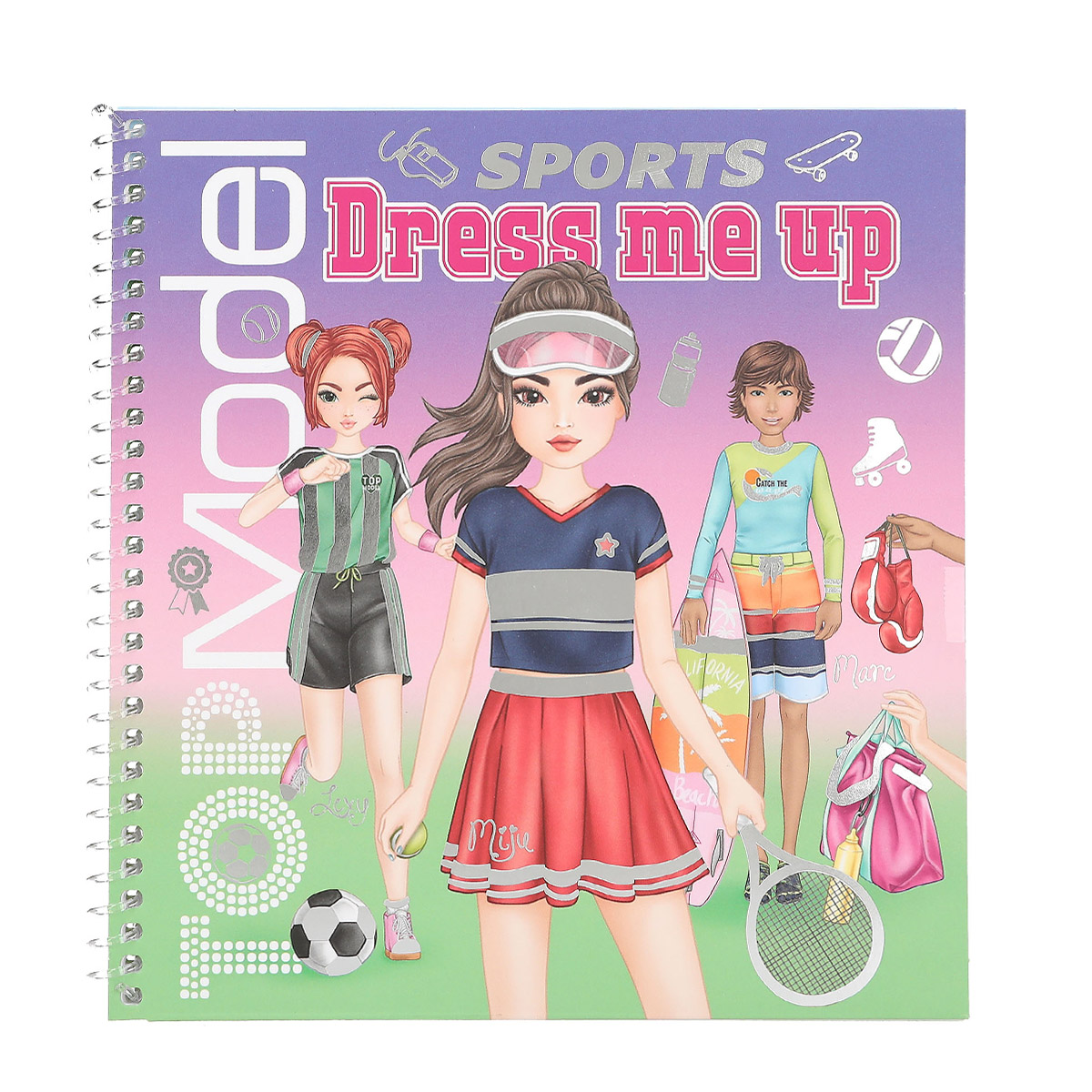 TOPModel Dress Me Up Stickerbuch Sports mit 11 Stickerbogen, Depesche