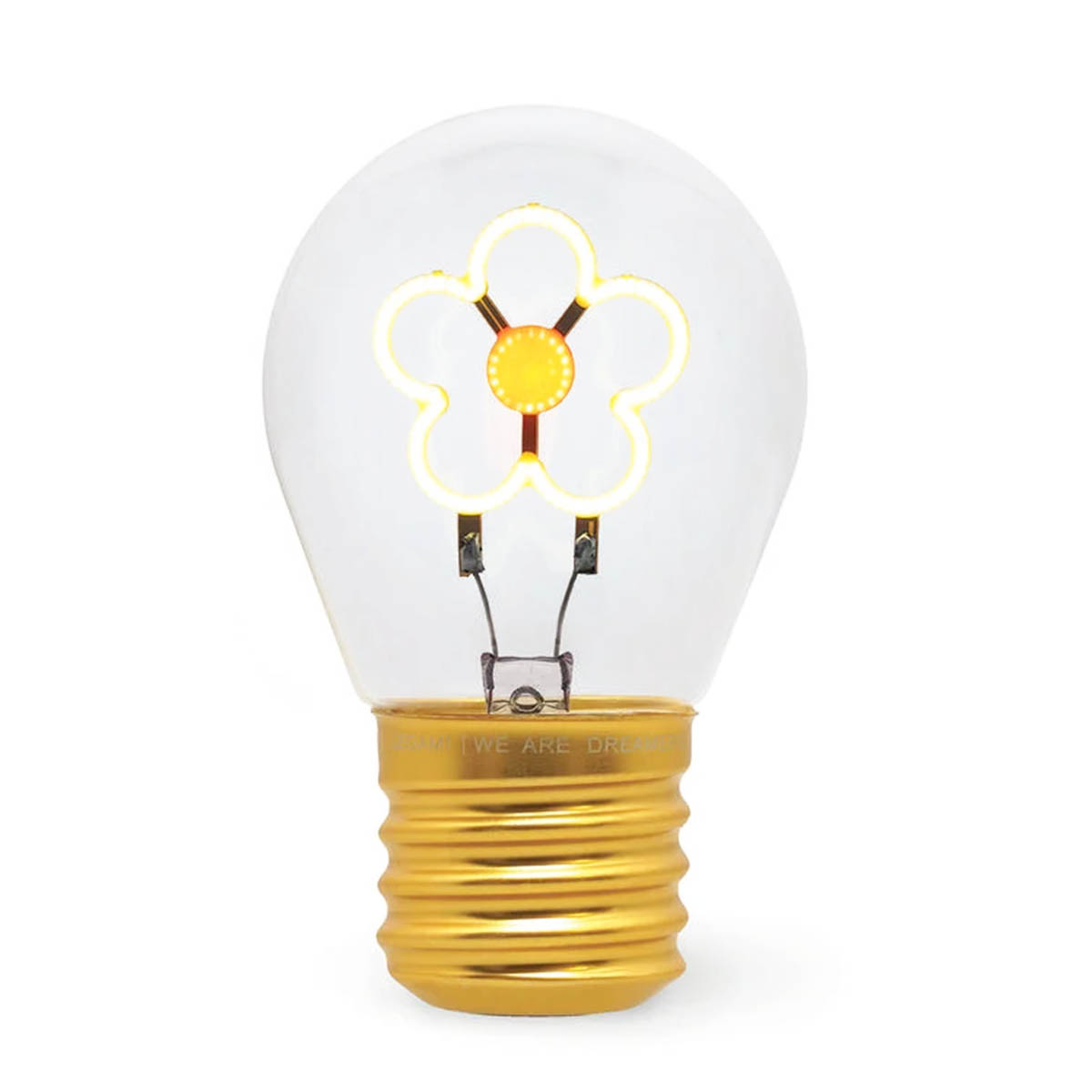 Legami Tischlampe Blume Daisy, Bulb Fiction - kabellose Daisy Tischlampe in Glühlampen-Form