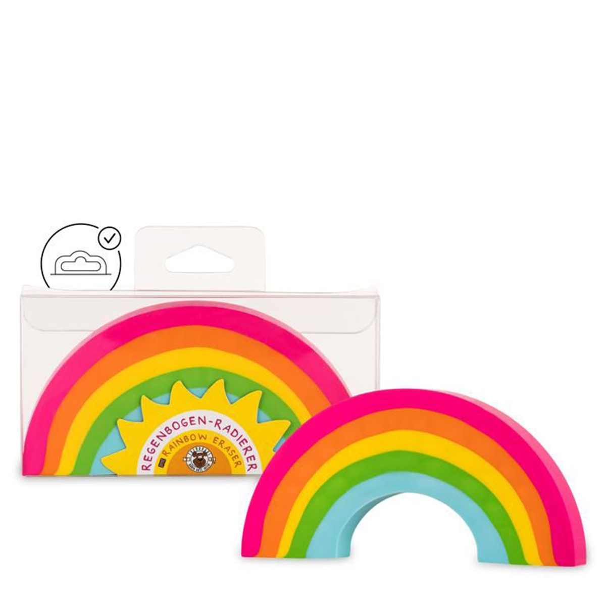 Großer Regenbogen Radierer, GOOD FEELINGS Jumbo Rainbow-Radierer, Trendhaus