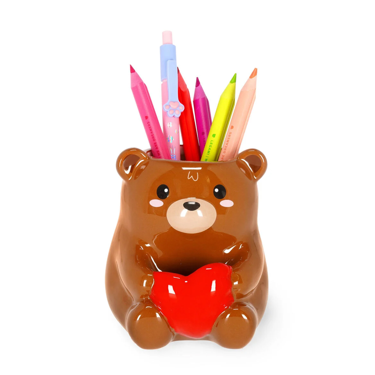 Legami Keramik-Stiftehalter, Teddy Bear, Desk Friends