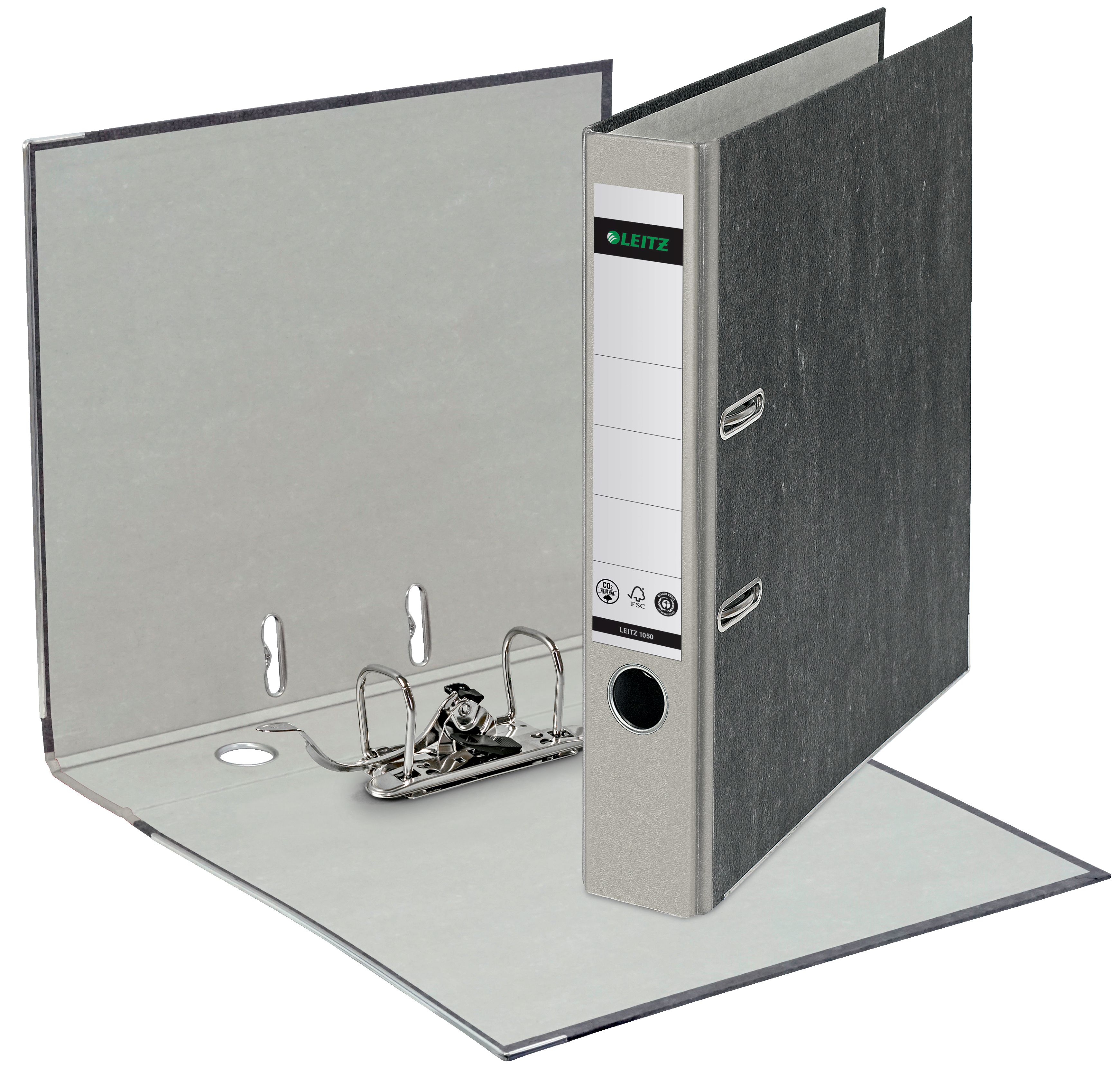 Qualitäts-Ordner 180° A4 50mm grau Leitz