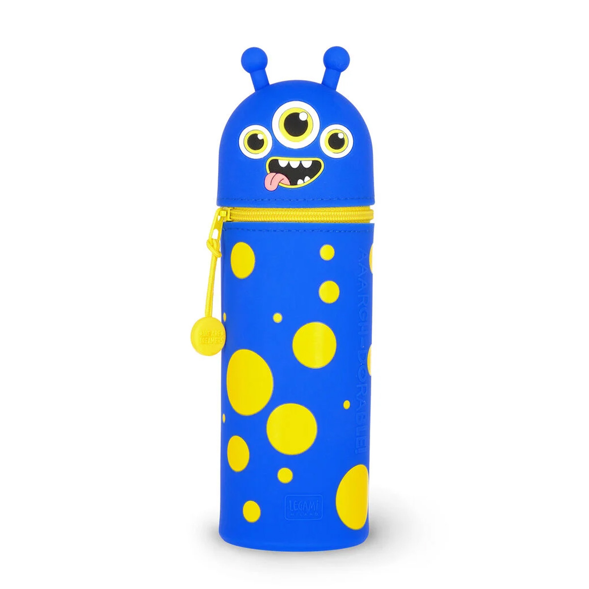 Legami Kawaii Monster, 2-in-1-Federmäppchen aus weichem Silikon mit Monster Aaargh dorable