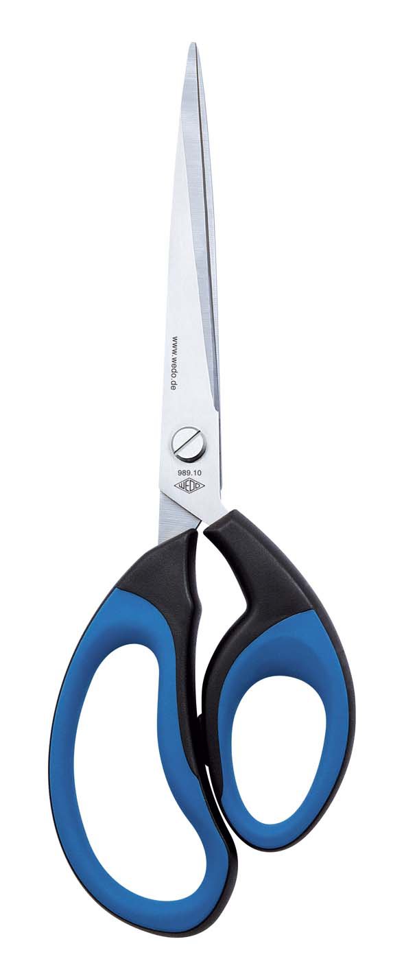 Schere Edelstahl,  10 Zoll 25,5 cm,  Gummigriff Softcut,  Profi-Qualität, Premium,  WEDO®