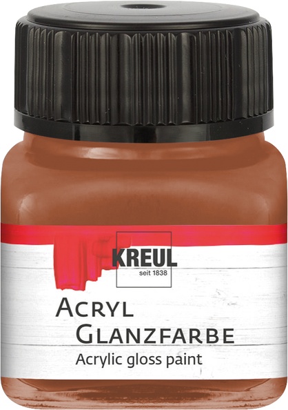 Kreul Acryl Glanzfarbe 20ml hellbraun