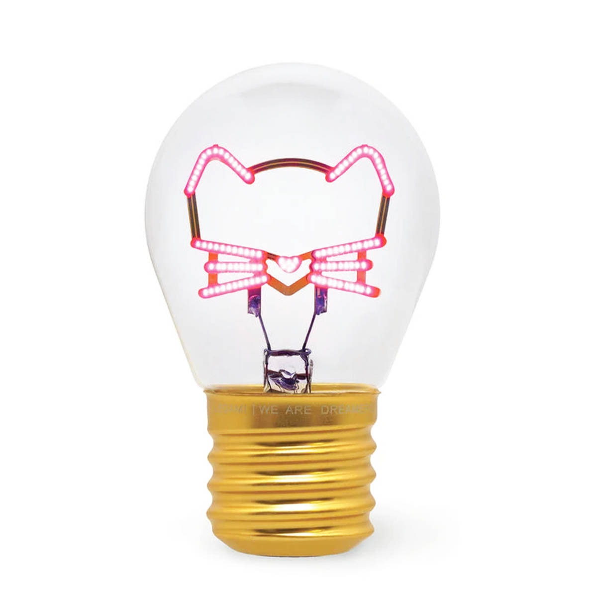 Legami Tischlampe Katze Kitty, Bulb Fiction - kabellose Kitty Tischlampe in Glühlampen-Form