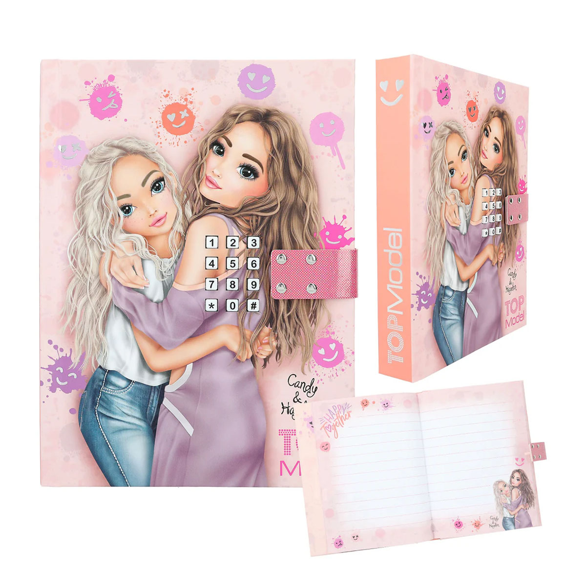 TOPModel geheimes Tagebuch Happy Together mit Code und Sound, Freundinnen Hayden und Sandy, Depesche
