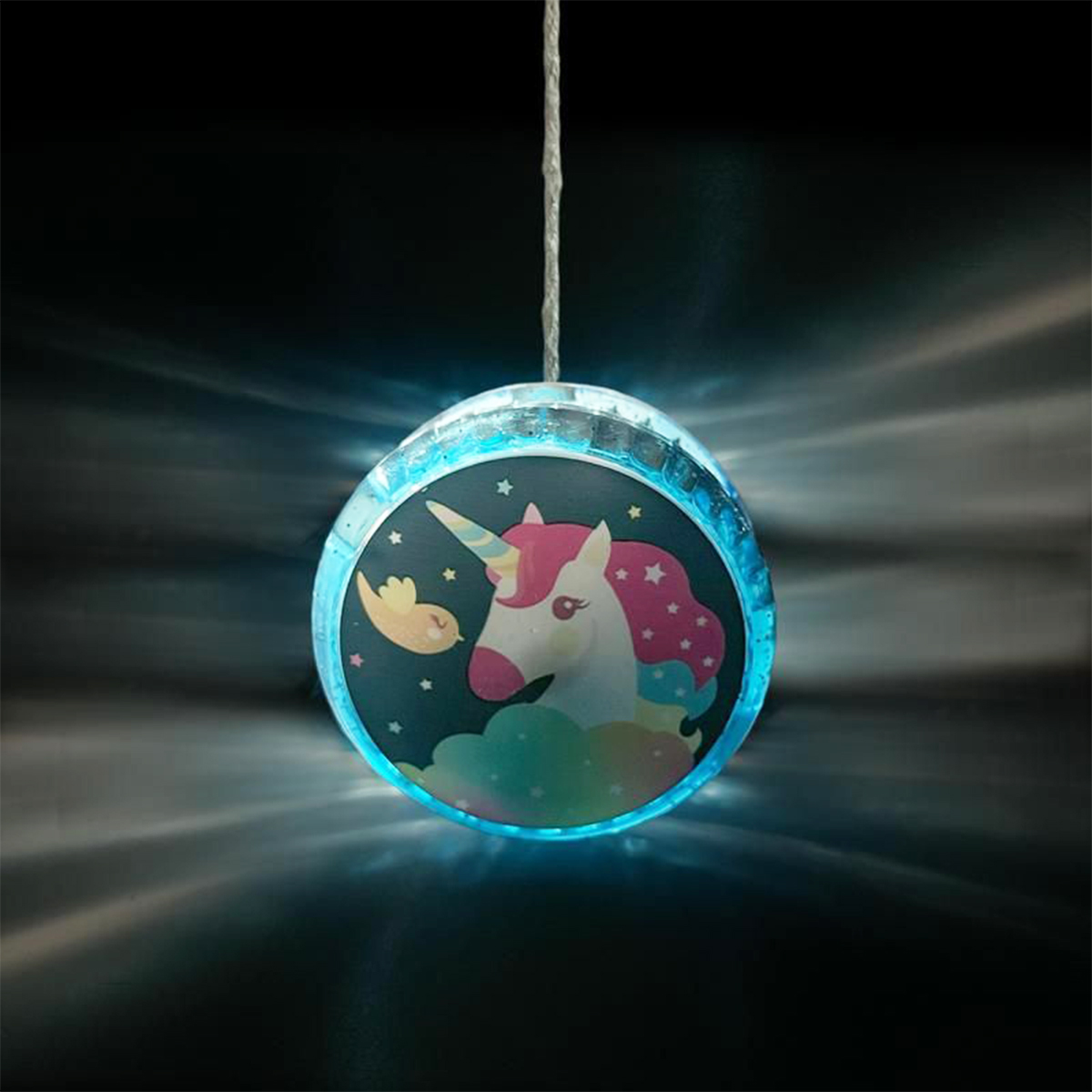 Yoyo mit Glitzer und Licht, DREAMLAND Glitzer-Yoyo mit Licht, Trendhaus