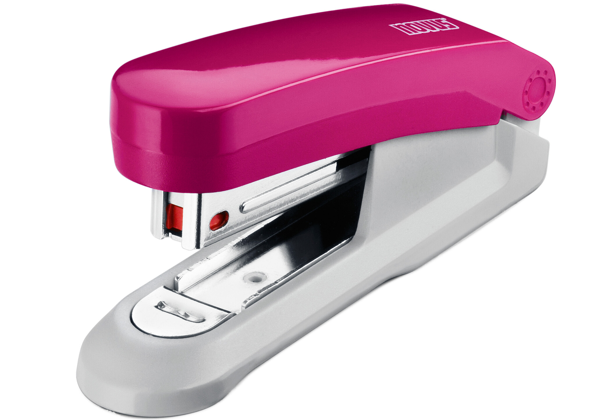 NOVUS E 15 fresh Heftgerät fresh pink/grau, Oberlademecha