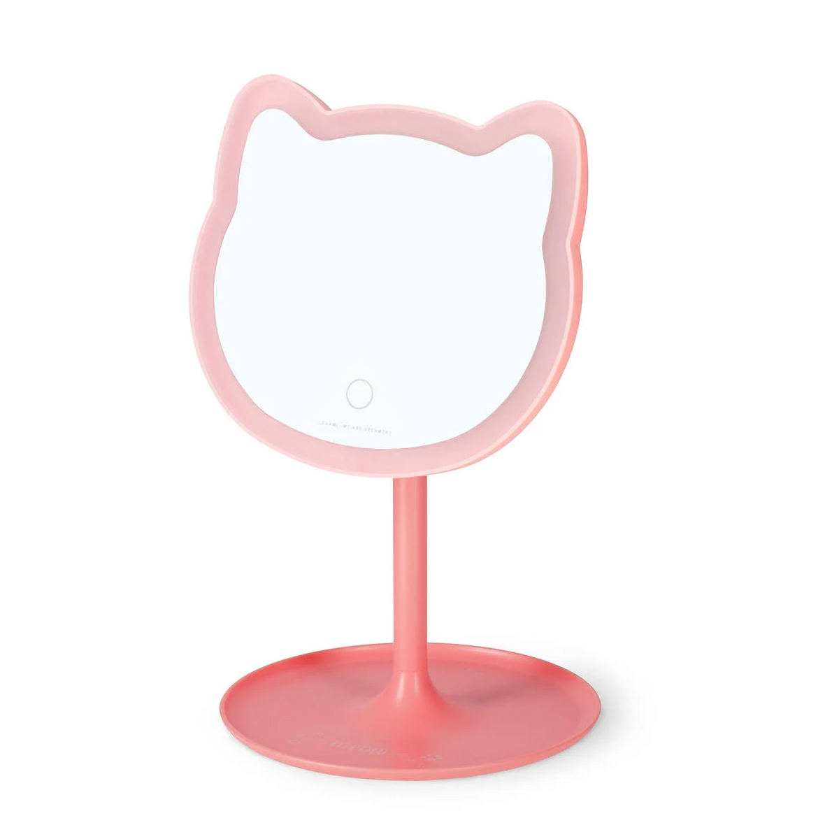 Legami Schminkspiegel Kitty mit Licht - You Look Purrfect! Rosa Spiegel in Katzenform mit Ablagescha