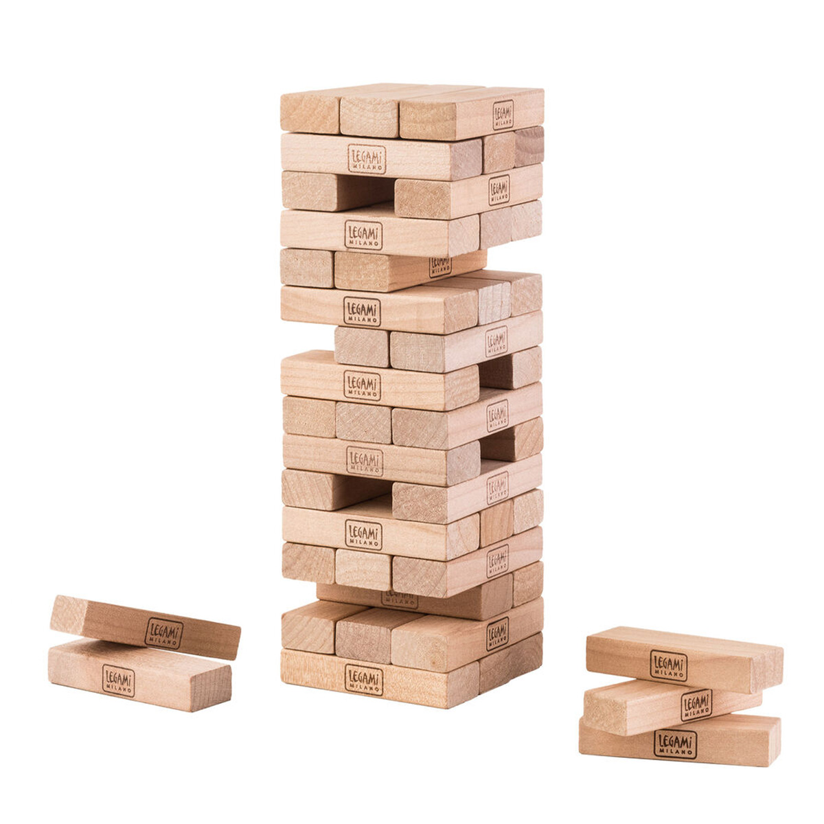 Legami Retro Das Spiel des wackeligen Turms, Tumbling Tower aus Holz