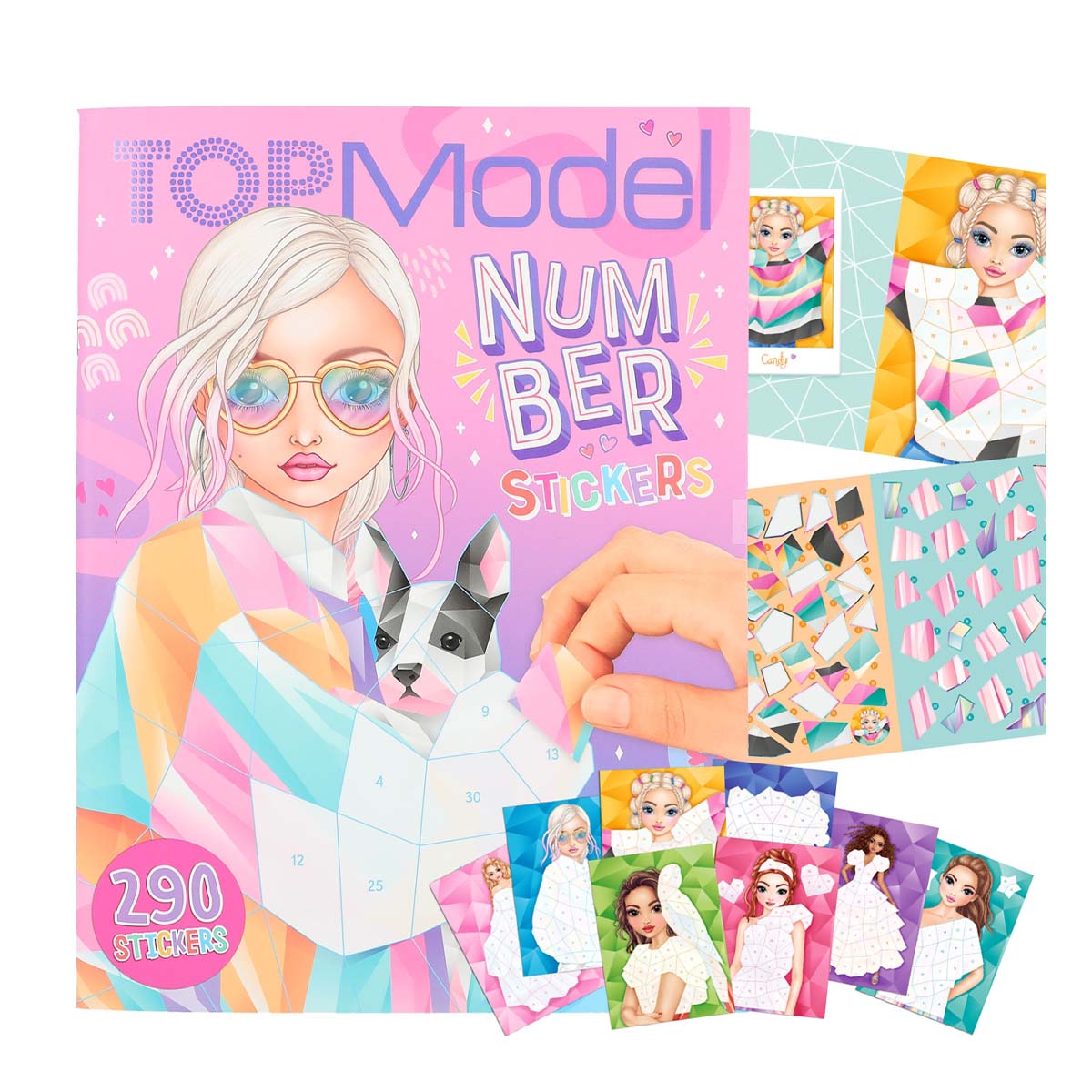 TOPModel Stickerbuch Number Stickers, Zahlenaufkleber - 290 Sticker, Depesche