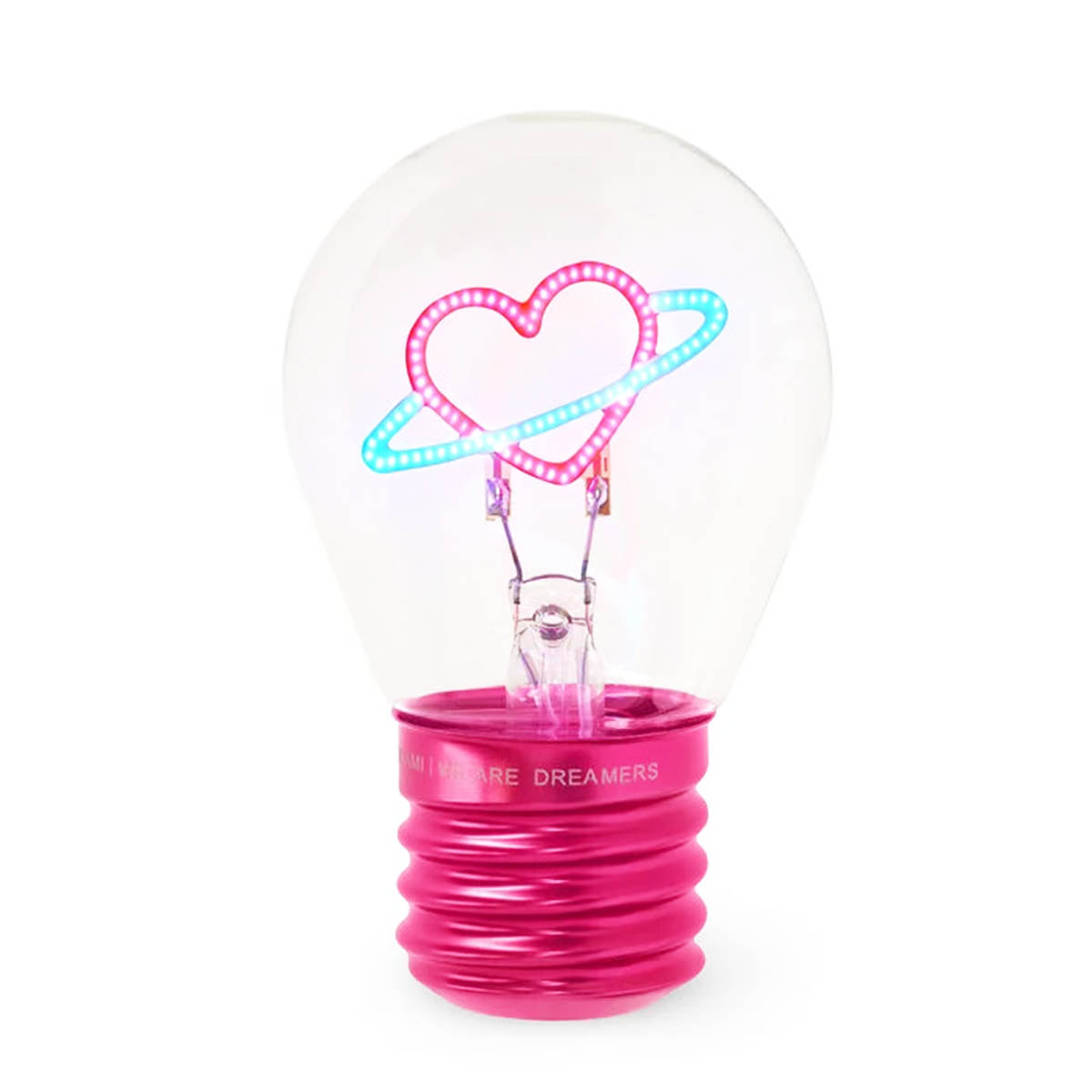 Legami Tischlampe  Planet Heart, Bulb Fiction - kabellose  Planet Heart Tischlampe in Glühlampen-For