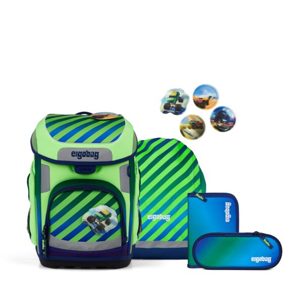 Ergobag Schulranzen-Set CUBO TruckBär