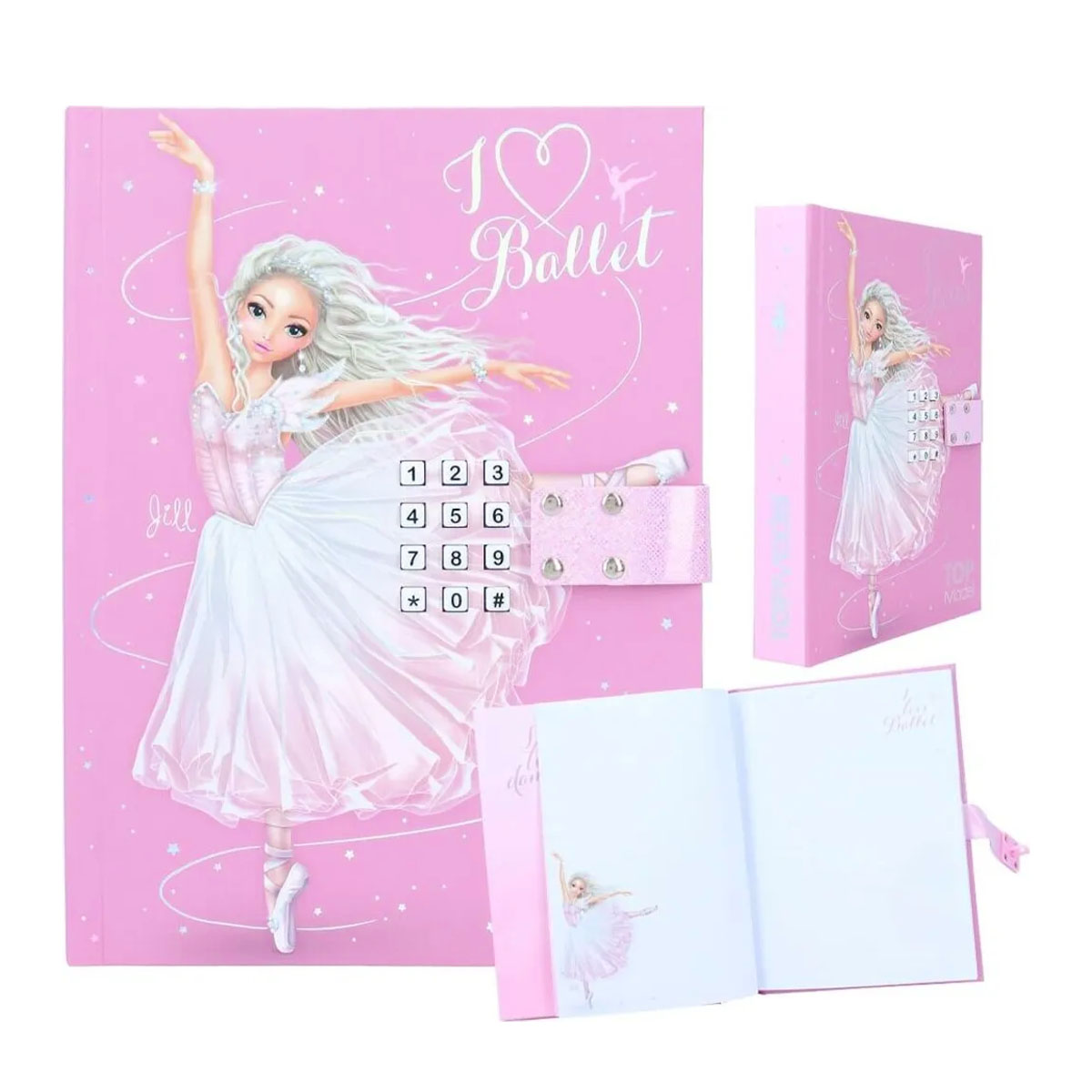 TOPModel geheimes Tagebuch Ballet mit Code und Sound, Jill mit I love Ballet, Depesche