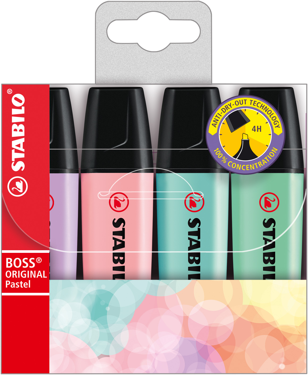 Textmarker BOSS Pastel 4 Stück