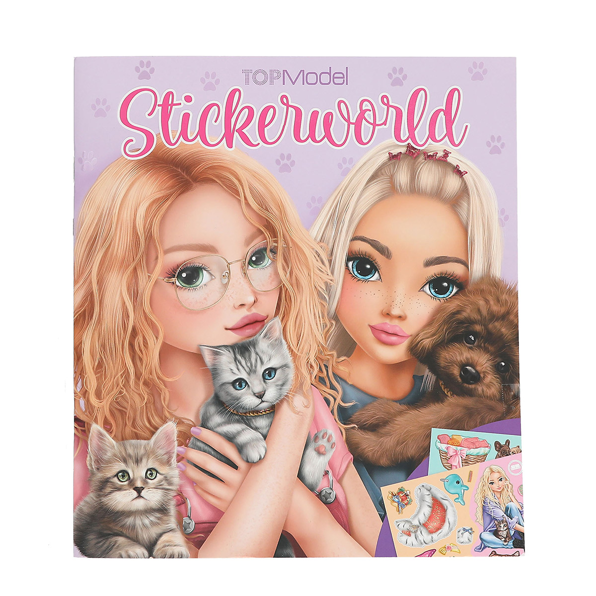 TOPModel Stickerworld KITTY and DOGGY mit 6 Seiten voll Sticker, Depesche
