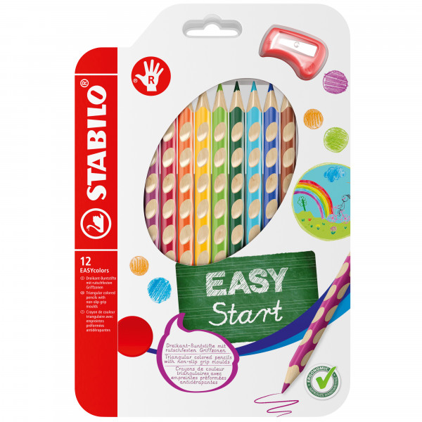 STABILO DREIKANT-BUNTSTIFT EASY START MIT RUTSCHFESTEN GRIFFZONEN