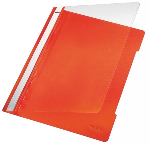 Hefter Plastik A4 PVC orange Leitz