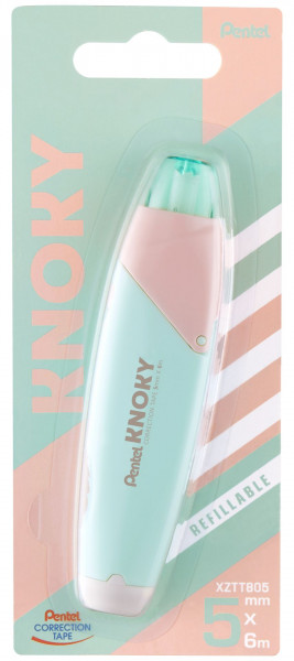 Korrekturband Correction Tape Knoky XZTT805 mint/lachs