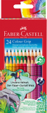 Faber-Castell Colour Grip 24er Kartonetui Wasservermalbare Buntstifte