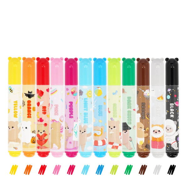 Legami Bärchen Teddy, Set mit 12 Filzstiften - Teddy Friends