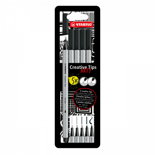 Schreibgeräteset Multi-Liner Etui „ARTY: Creative Tips“