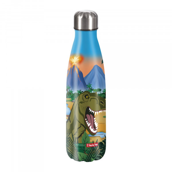 Step by Step Edelstahl-Trinkflasche Dino Torex