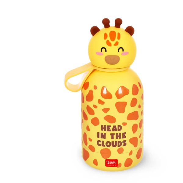 Legami Thermosflasche Giraffe für Kinder, Hot &amp; Cold BFF, Trinkflasche Giraffe