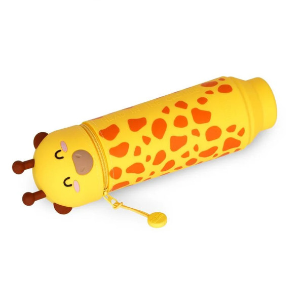 Legami Kawaii Giraffe, das 2-in-1-Federmäppchen aus weichem Silikon mit Giraffen Motiv