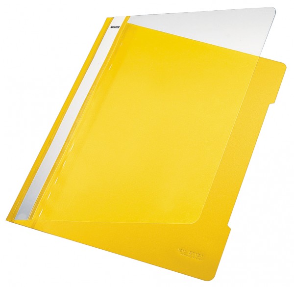 Hefter Plastik A4 PVC gelb Leitz