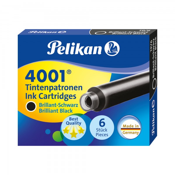 Pelikan Tintenpatronen 4001 TP/6 Brilliant-Schwarz