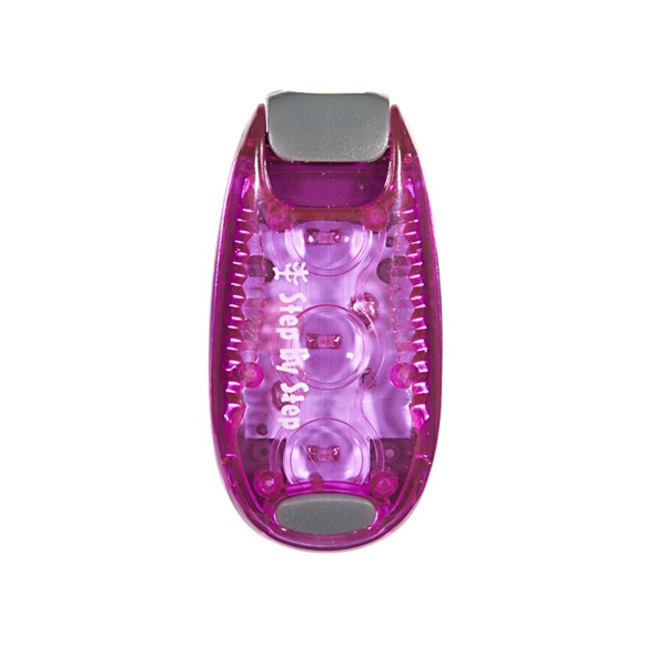 Step by Step LED-Sicherheitsklemmleuchte pink