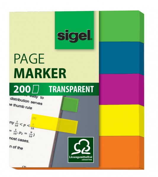 Haftmarker, Folie Sigel