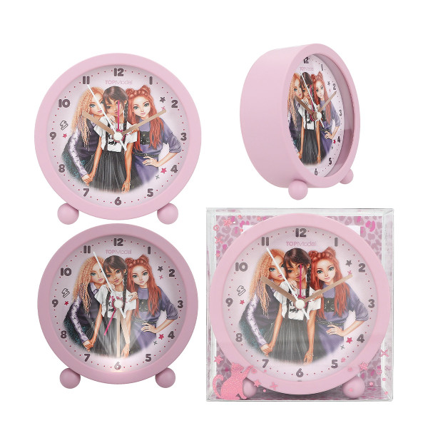 TOPModel Wecker REBEL KITTY, helles rosa mauve, Depesche