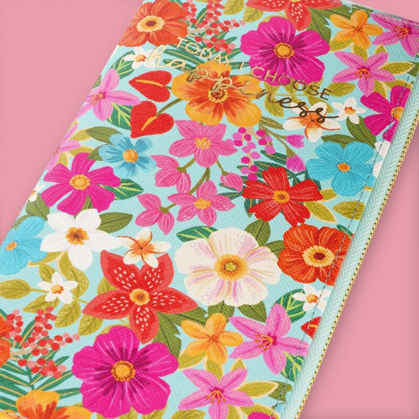 Legami Reisedokumententasche Blumen Fowers, Schutz: RFID Blocking