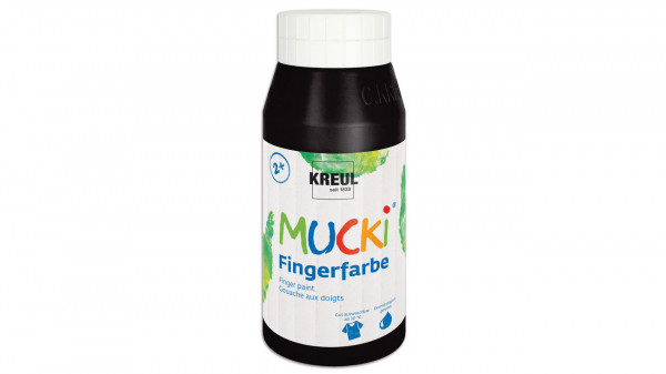 Fingerfarbe Mucki schwarz 750 ml