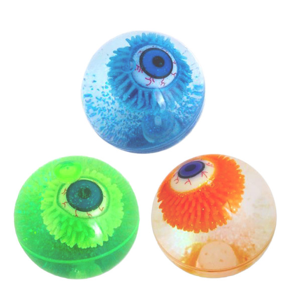 Gruseliger leuchtender Flummi mit leuchtendem Augapfel, ZOMBIE ZONE Light-Up Monster-Ball, Trendhaus