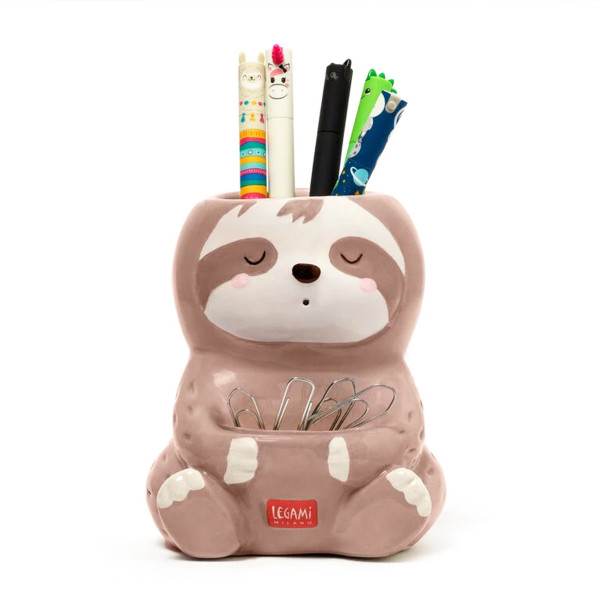 Legami Keramik-Stiftehalter Sloth - Desk Friends Faultier