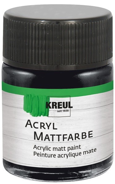 Kreul Acryl Mattfarbe 50ml schwarz
