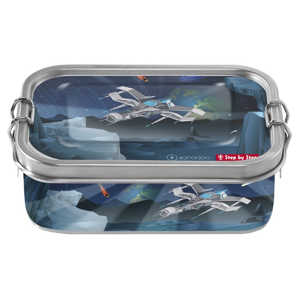 Step by Step Edelstahl-Brotdose Starship Sirius