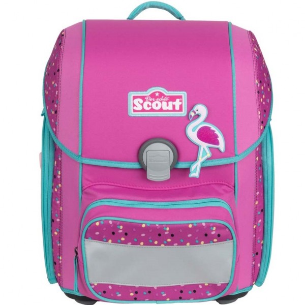 Scout Schulranzen-Set Genius Flamingo