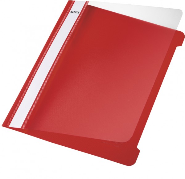 Hefter Plastik A5 PVC rot Leitz