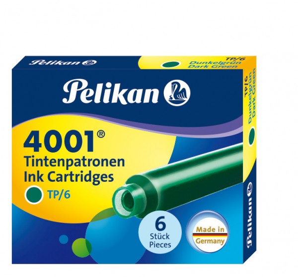 Pelikan Tintenpatronen 4001 TP/6 Dunkelgrün